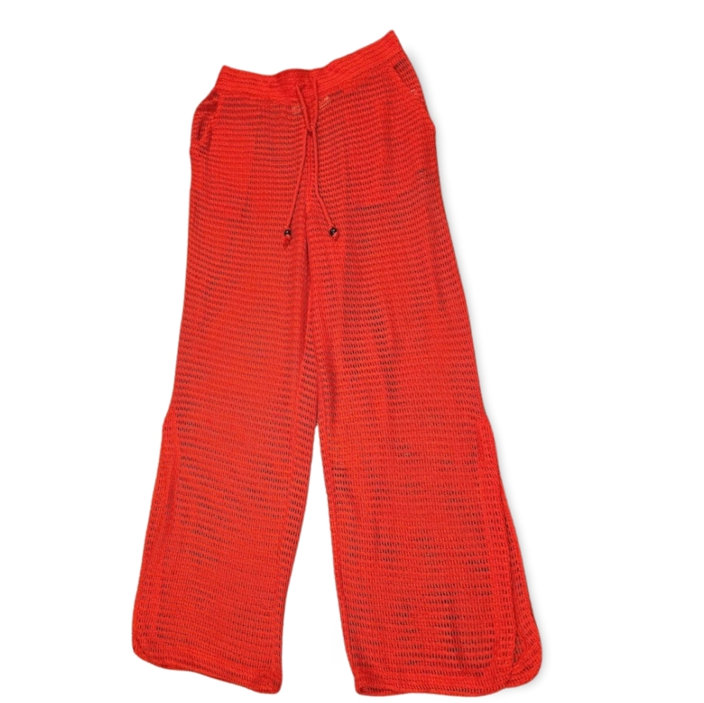 Haute Hippie Red Wide Leg Pants